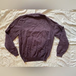 Brooks Brothers Men’s Sweater Purple Medium Wool